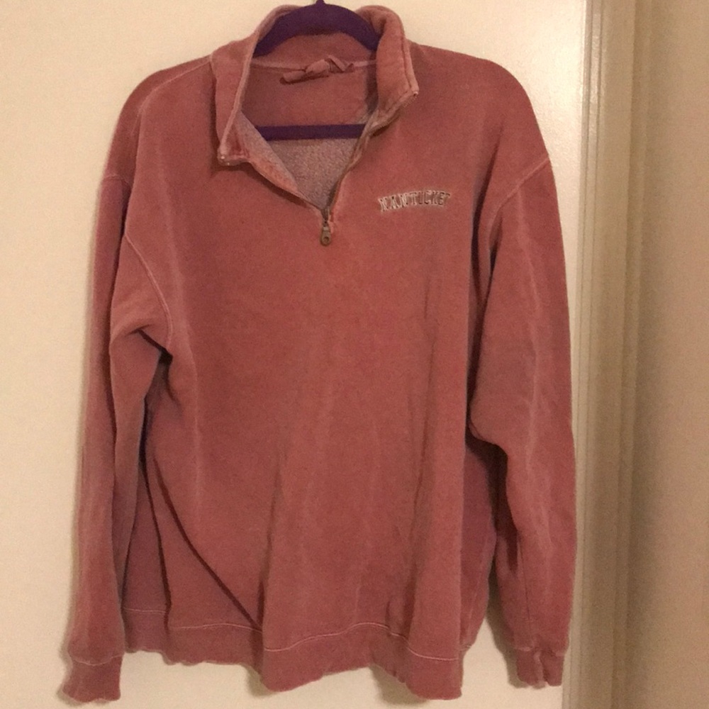 Vintage Salmon Nantucket Collared Sweatshirt